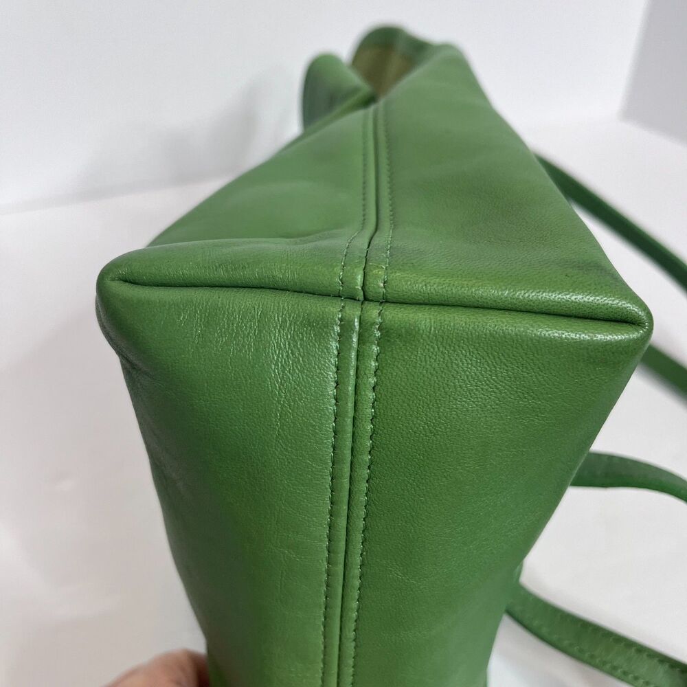 Coach Vintage Pear Green Leather Mini Bantam Backpack Brass Hardware USA - Picture 6 of 16
